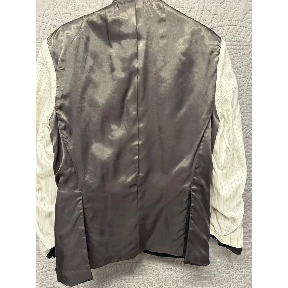 Joseph Abboud Loro Piana Super 120s Wool Blazer Mens 40 Short Black‎ Sport Coat